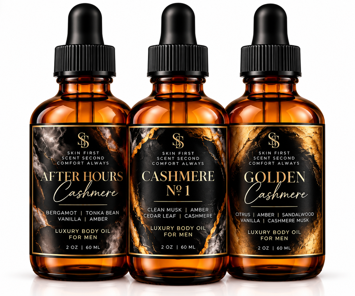 Men’s Cashmere Body Oil Trio