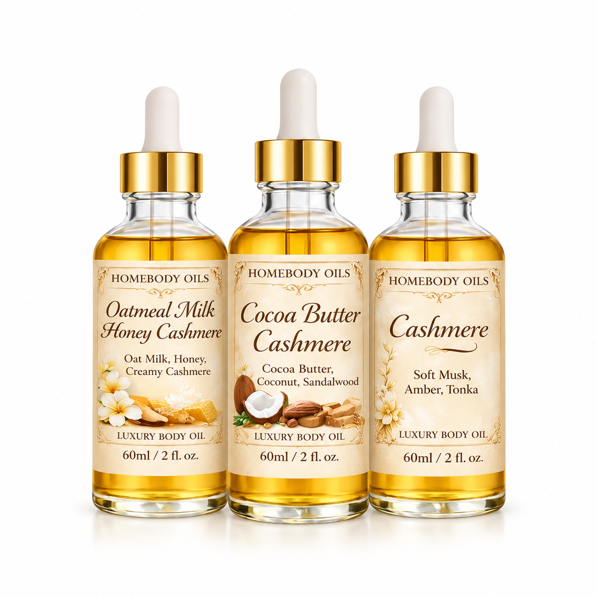 Cashmere Body Oil Trio Set