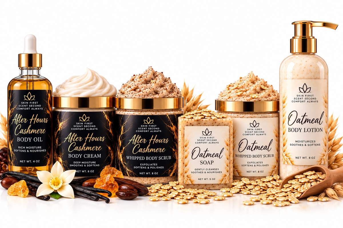 After Hours Cashmere & Oatmeal Set